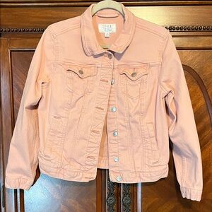 Time and Tru Light Pink Women’s Jean Jacket